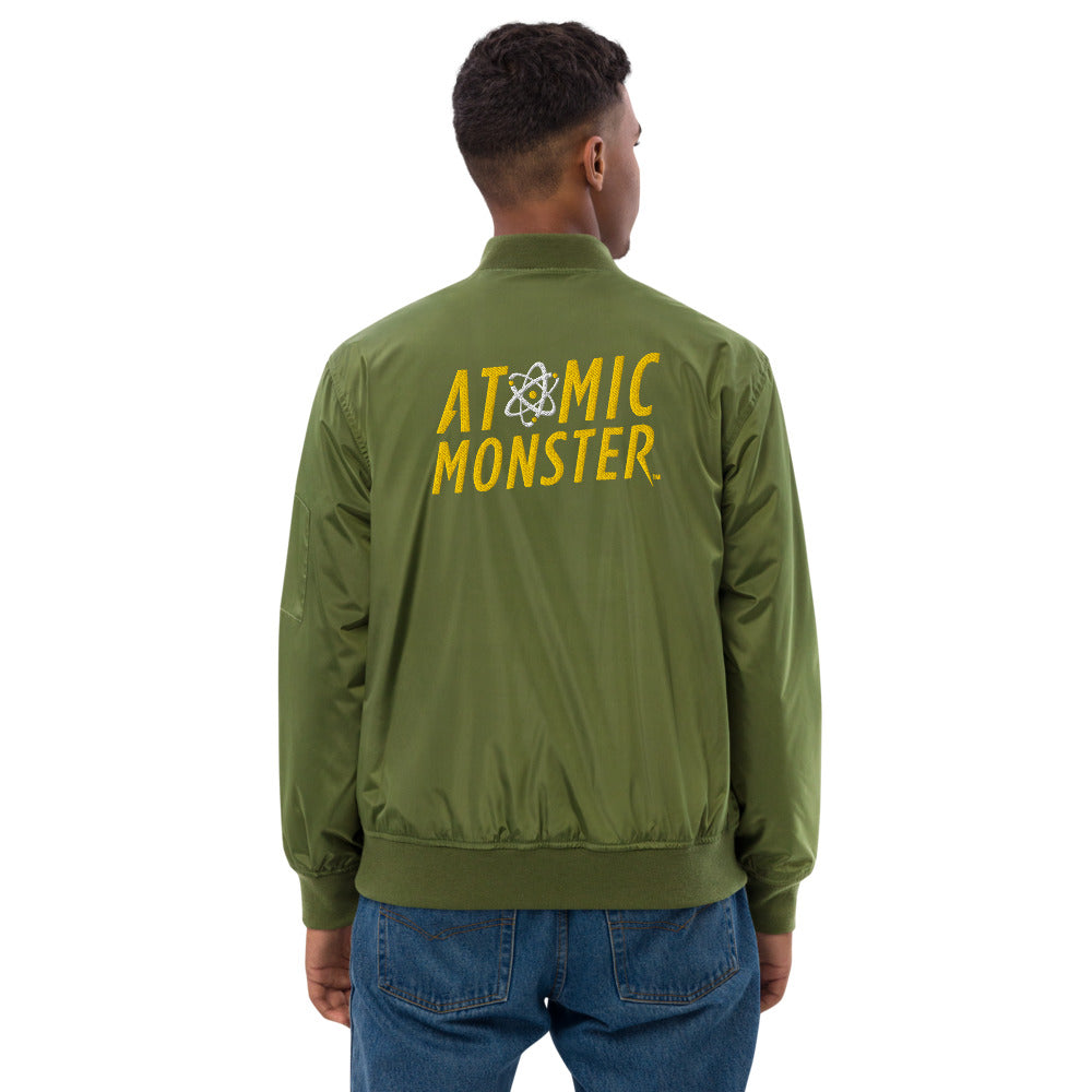 Atomic Monster Embroidered Bomber Jacket