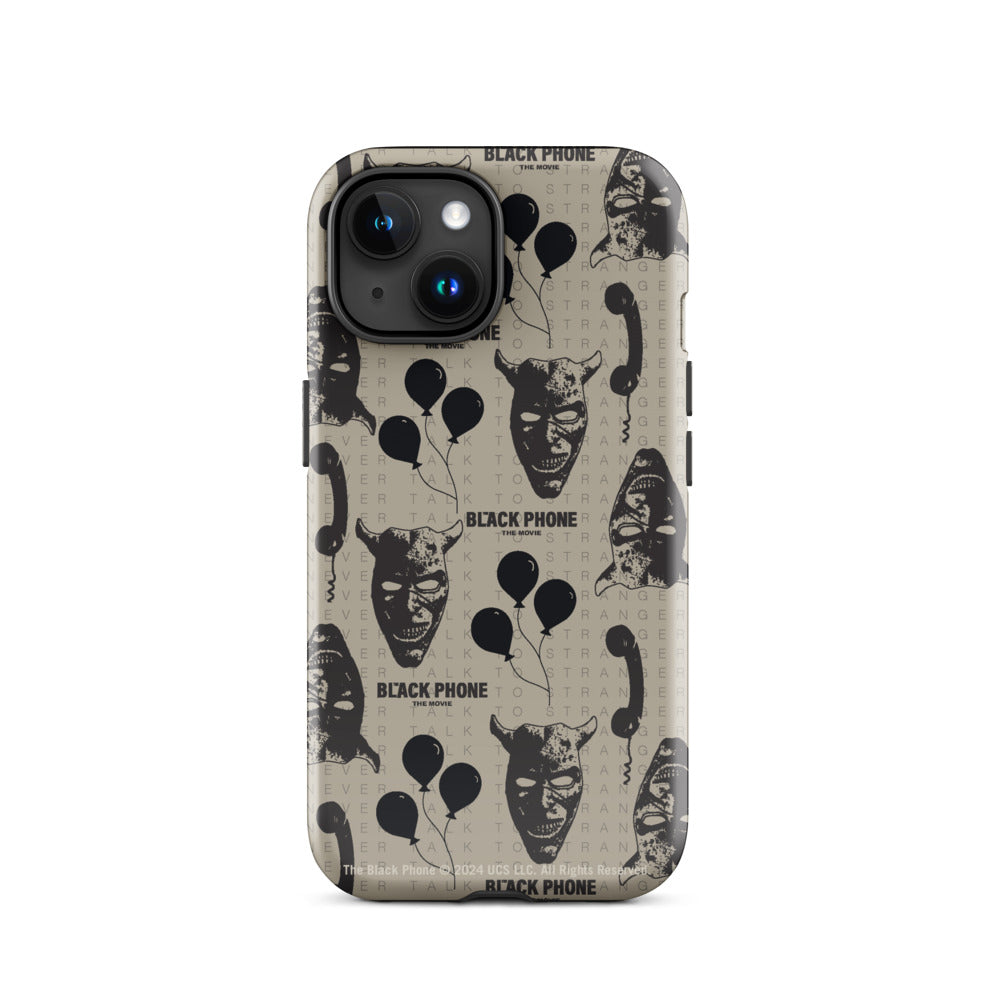 The Black Phone Pattern iPhone Case iPhone 15