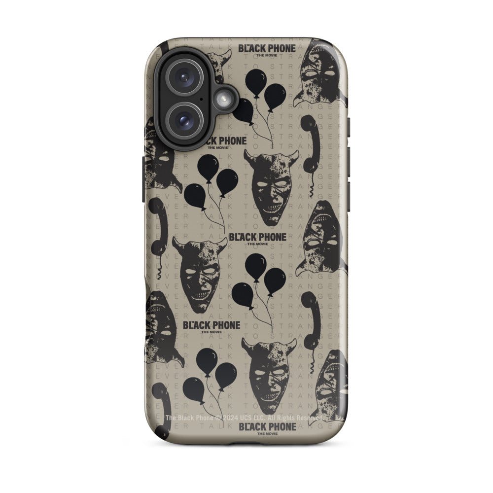 The Black Phone Pattern iPhone Case iPhone 16 Plus