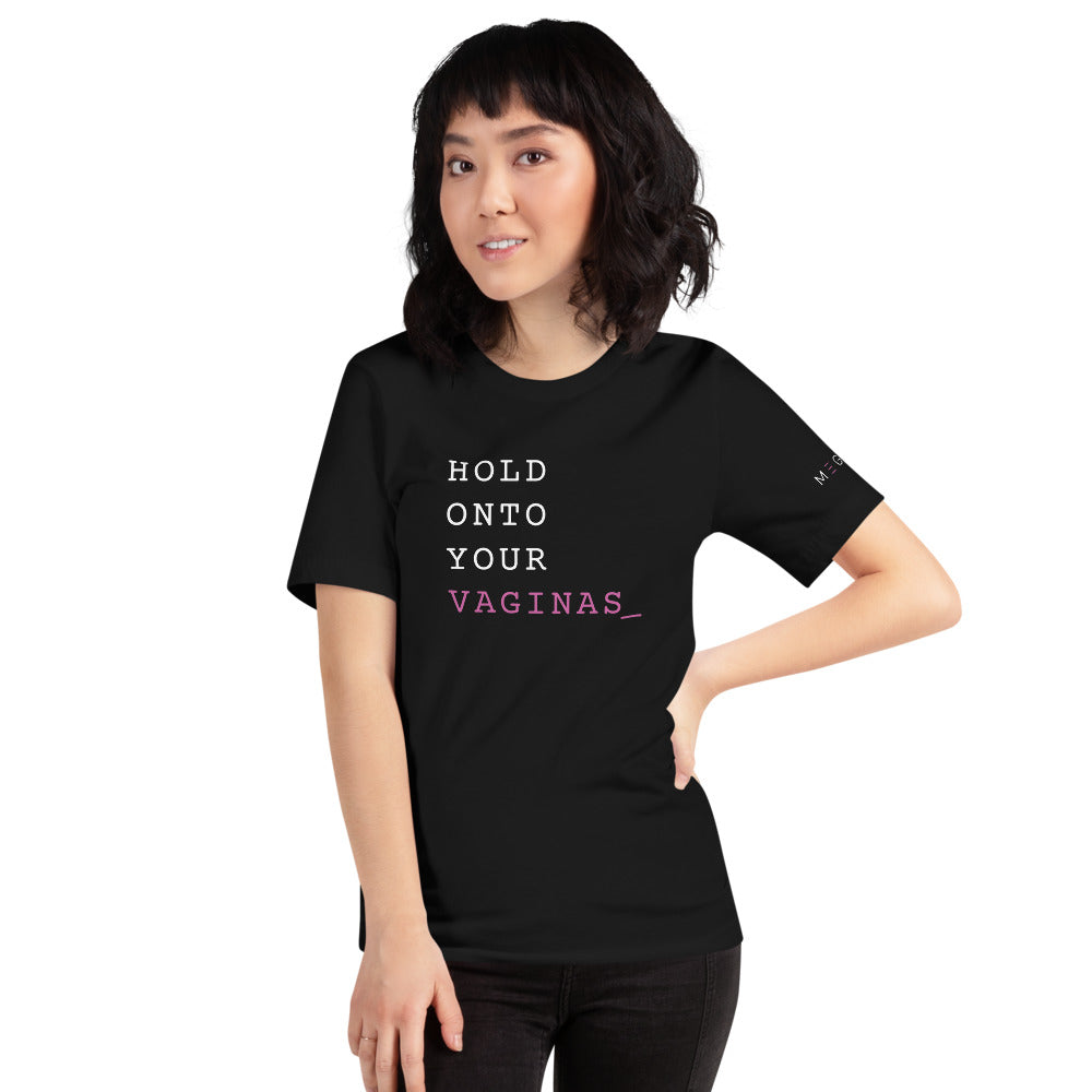 M3GAN 2.0 Hold Onto Your Vaginas T-Shirt (Text Edition)