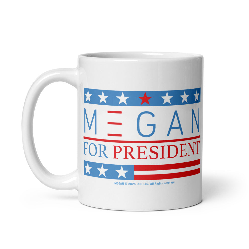 M3GAN For President White Mug – Blumhouse Shop