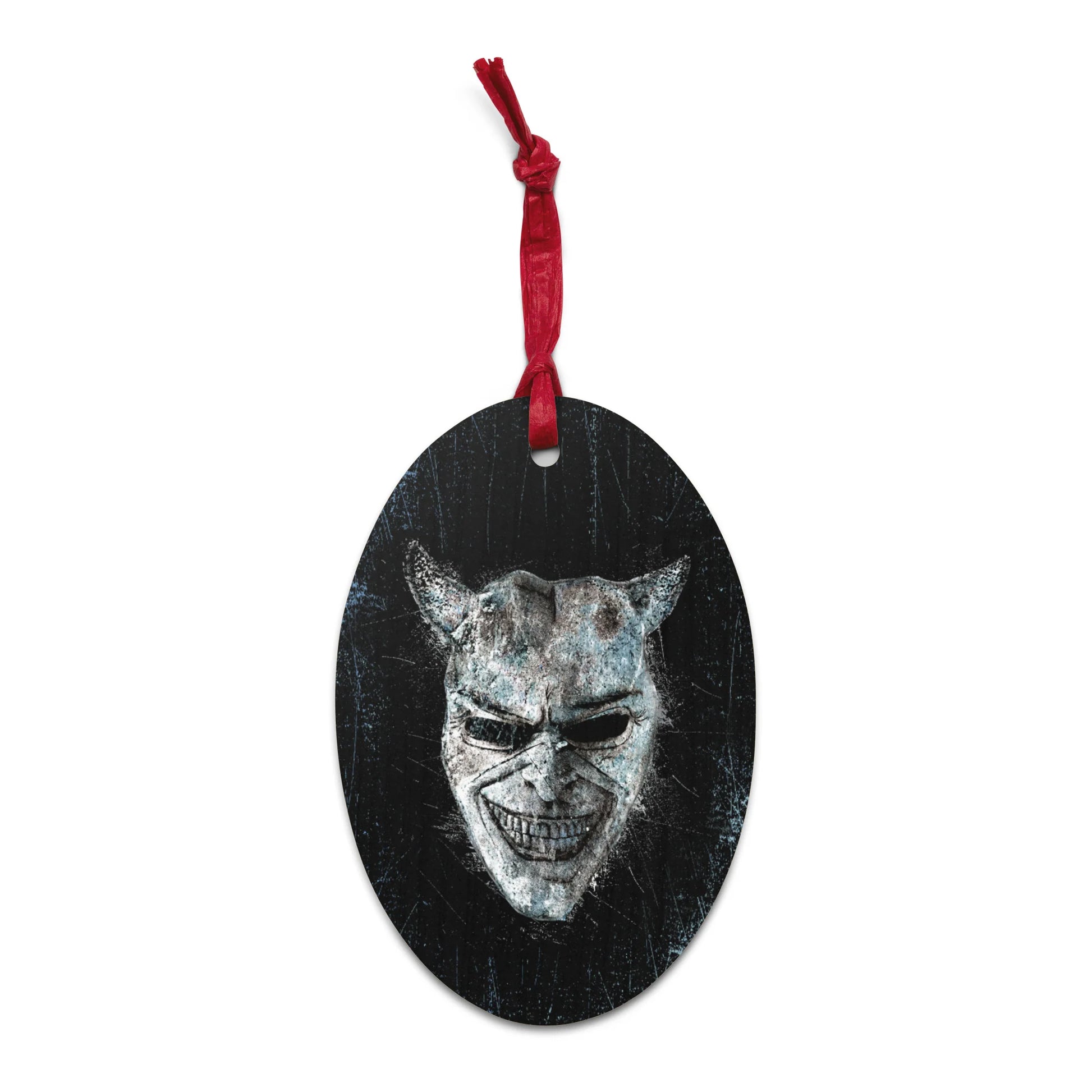 Black Phone 2 Wooden Holiday Ornament featuring The Grabber - Black Phone 2 Wooden Holiday Ornament featuring The Grabber-1