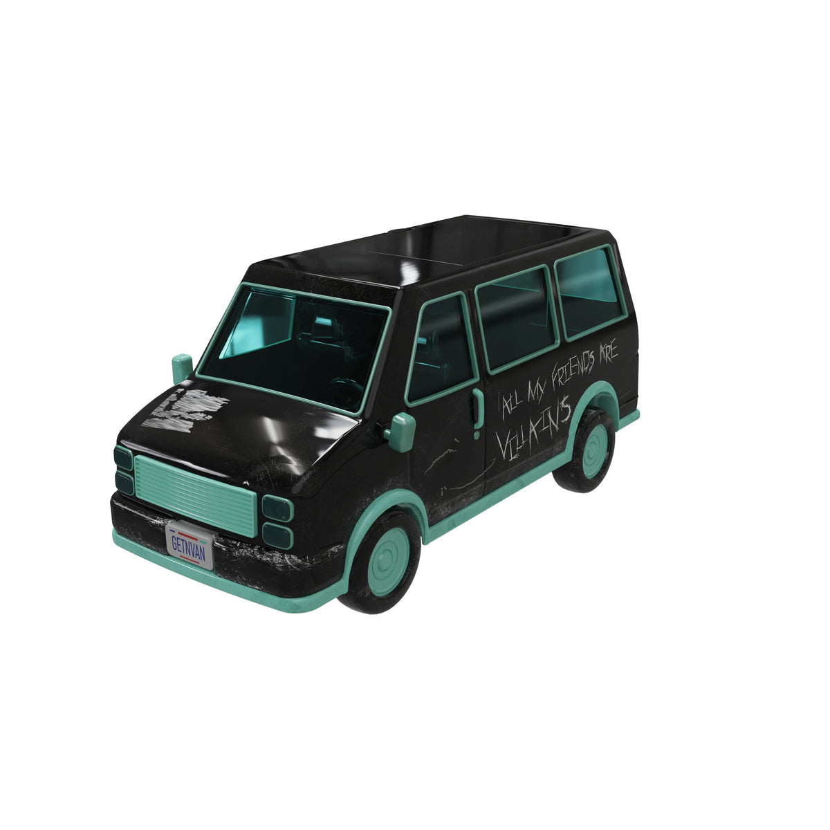 Blumhouse Van Popcorn Bucket with Stickers and Fog
