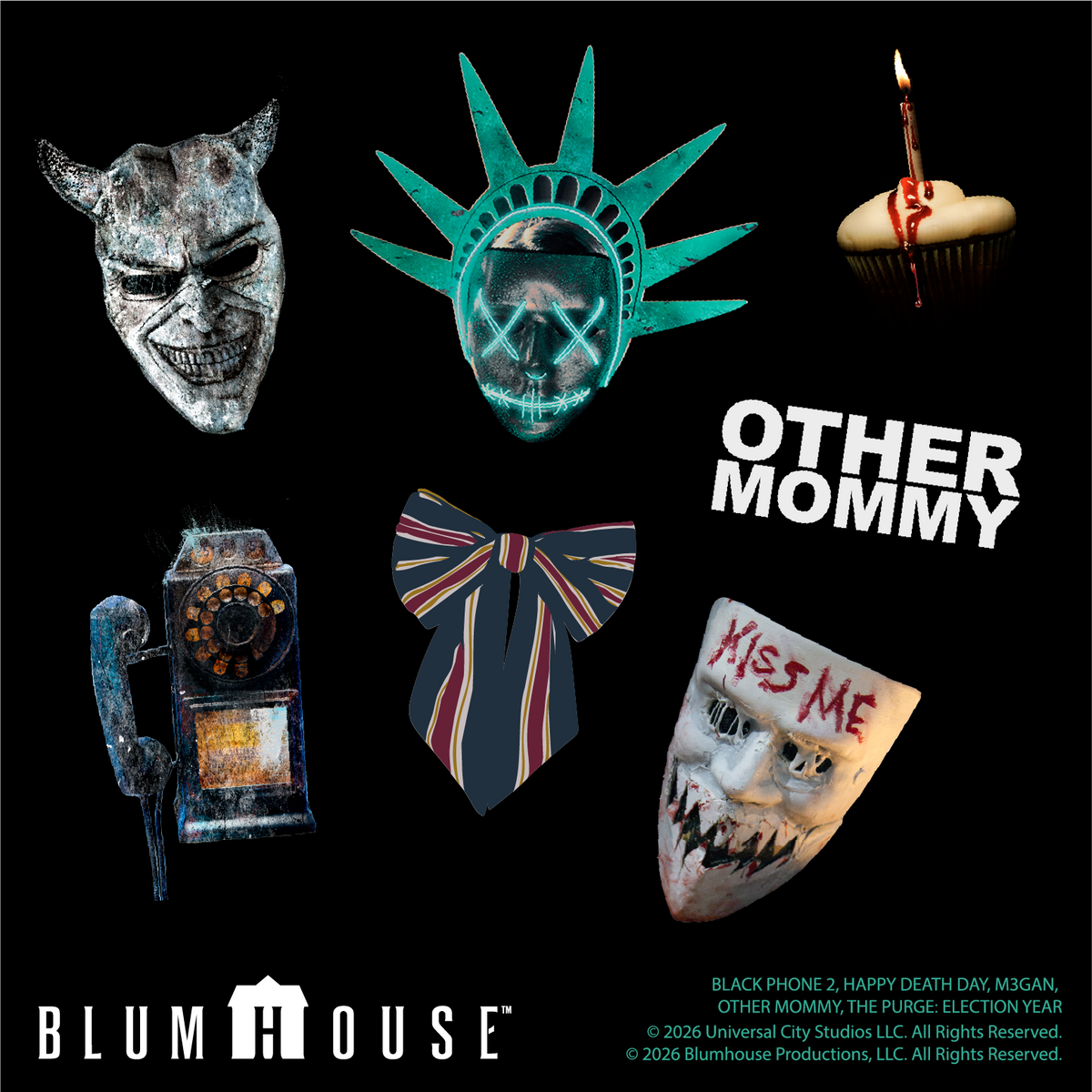 Blumhouse Van Popcorn Bucket with Stickers and Fog