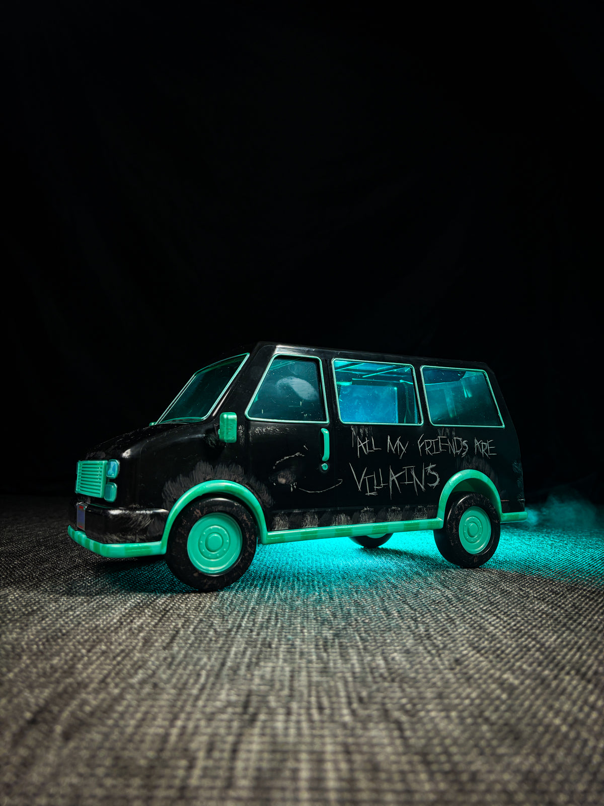 Blumhouse Van Popcorn Bucket with Stickers and Fog