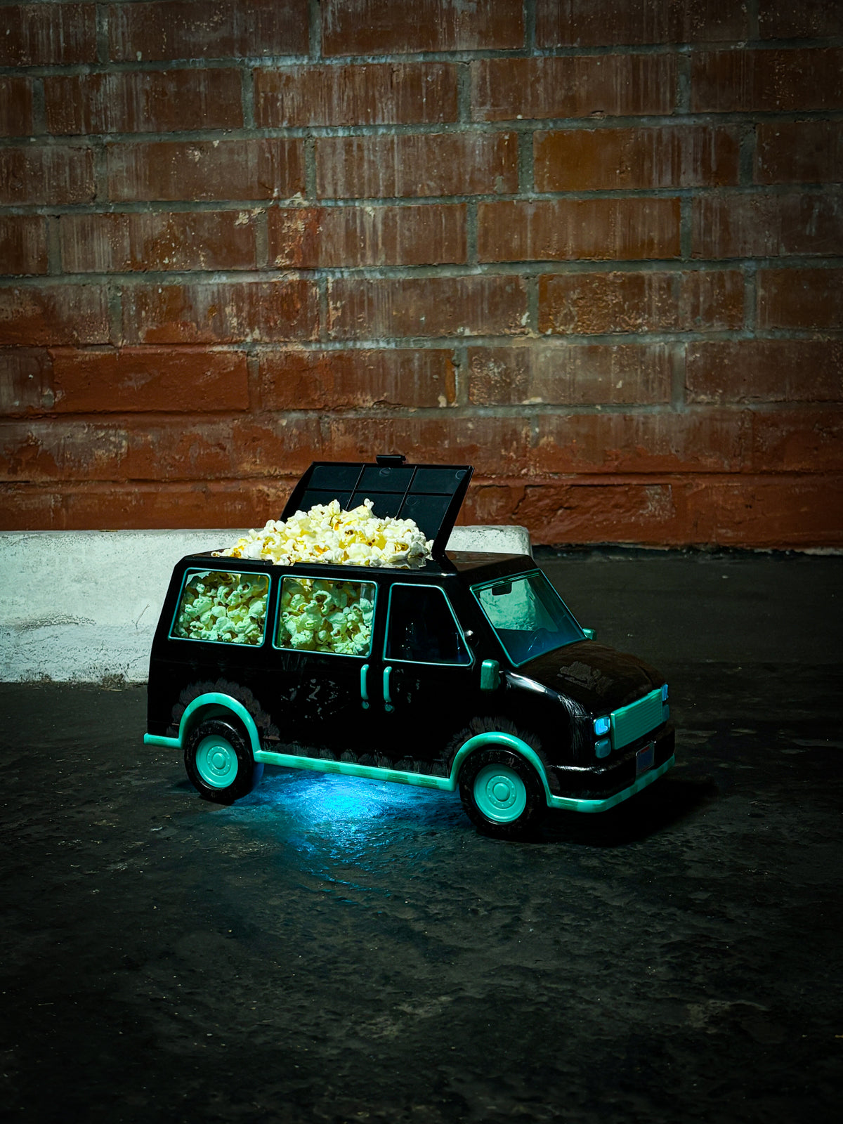 Blumhouse Van Popcorn Bucket with Stickers and Fog