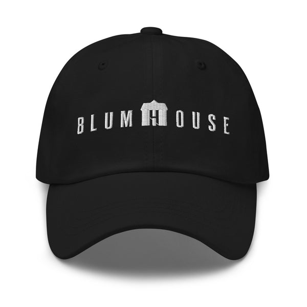 BLUMHOUSE ブラムハウス オフィシャル キャップ classic-dad-hat-black-front-