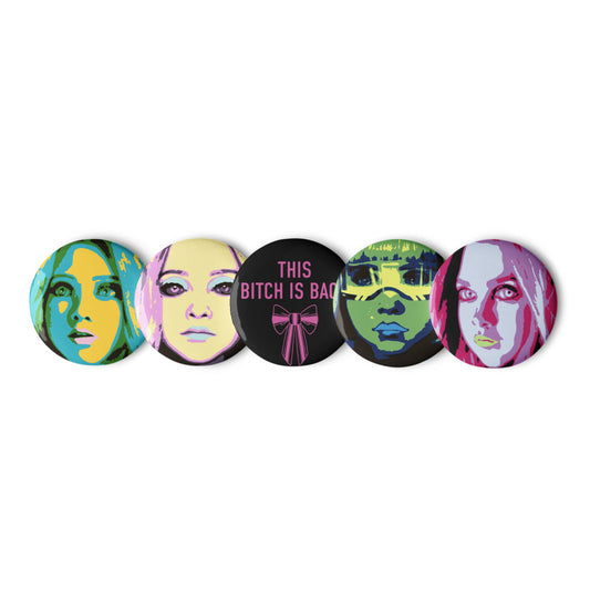 M3GAN 2.0 Pop Art Pin Set White
