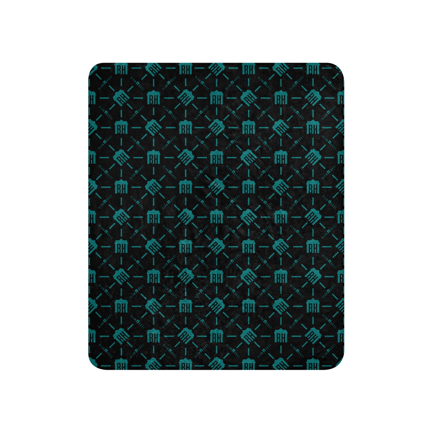 Blumhouse Sherpa Blanket Patterned Logo