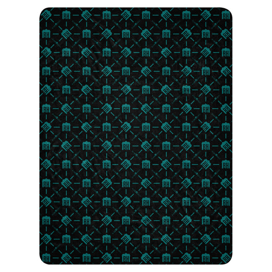 Blumhouse Sherpa Blanket Patterned Logo