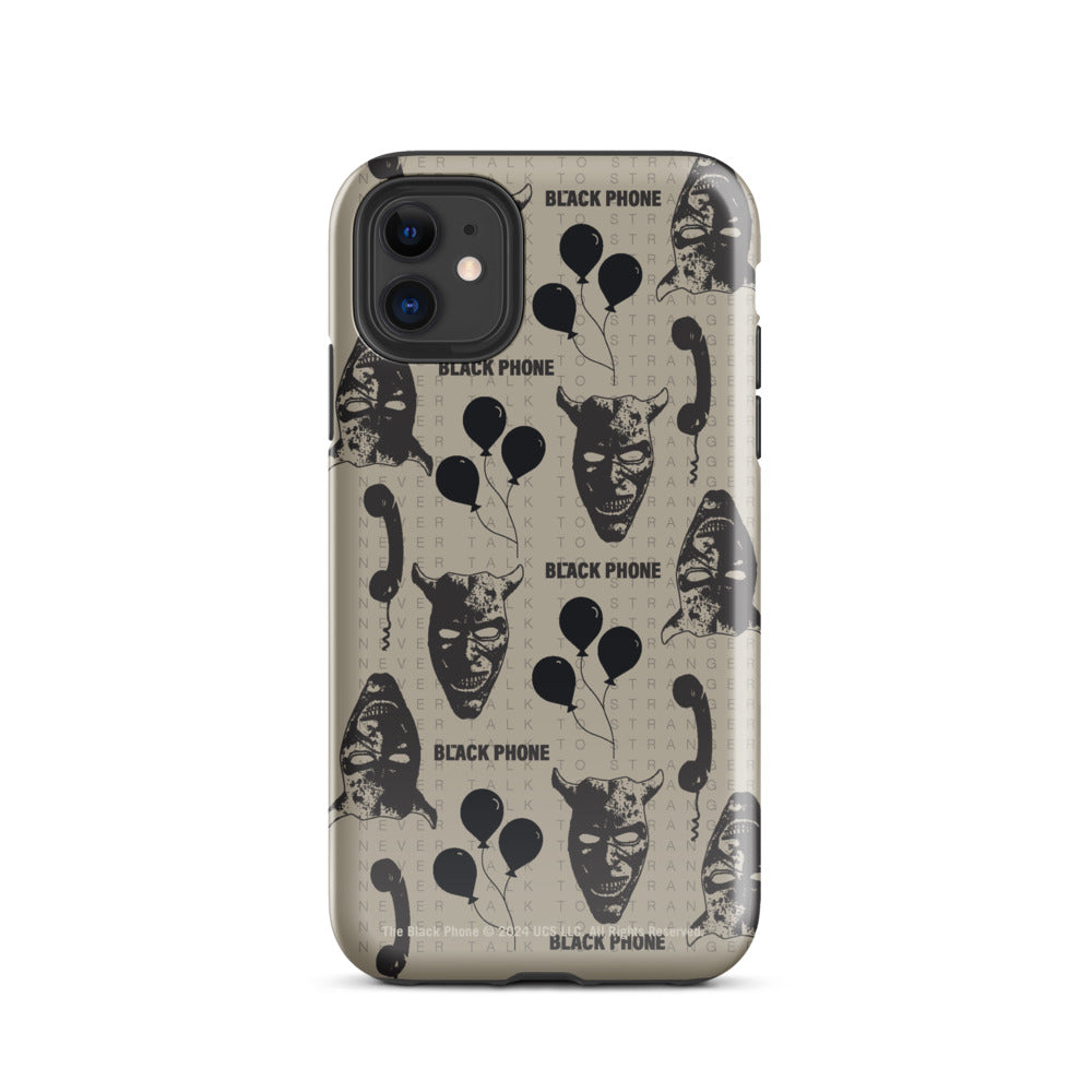 The Black Phone Pattern iPhone Case