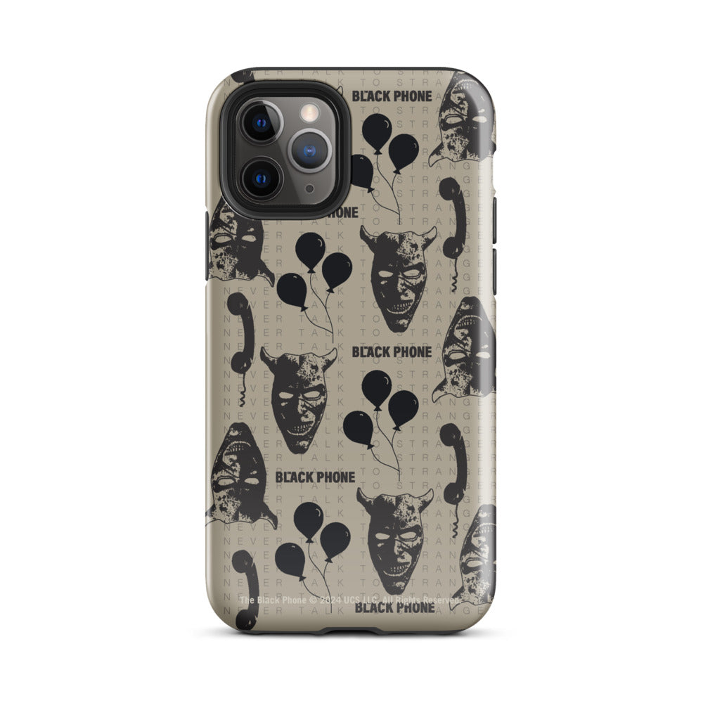 The Black Phone Pattern iPhone Case