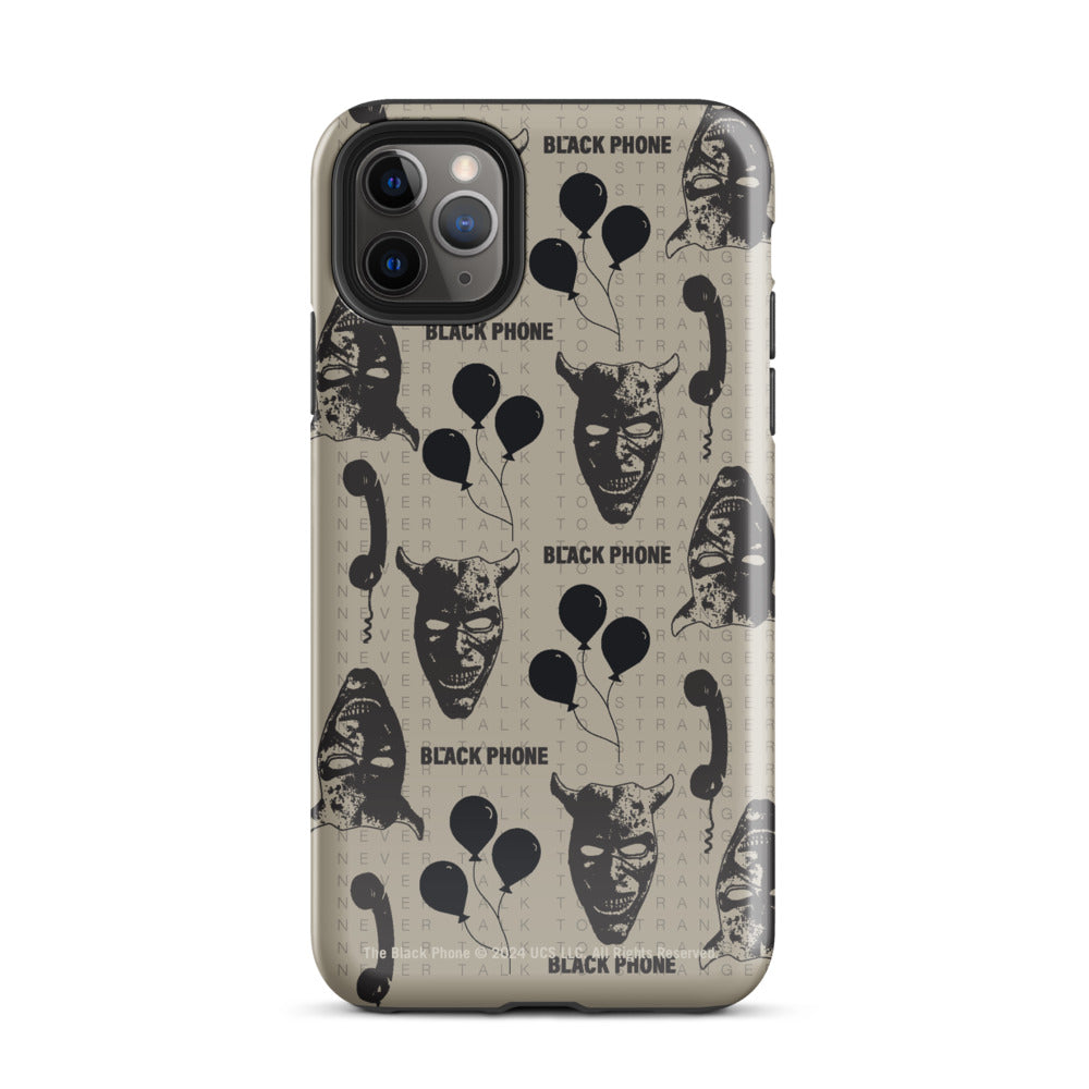 The Black Phone Pattern iPhone Case