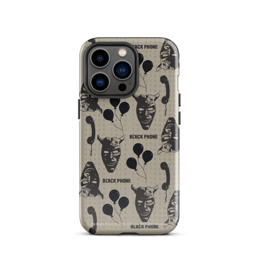 The Black Phone Pattern iPhone Case