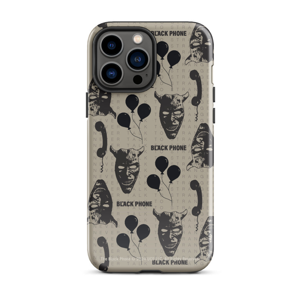 The Black Phone Pattern iPhone Case