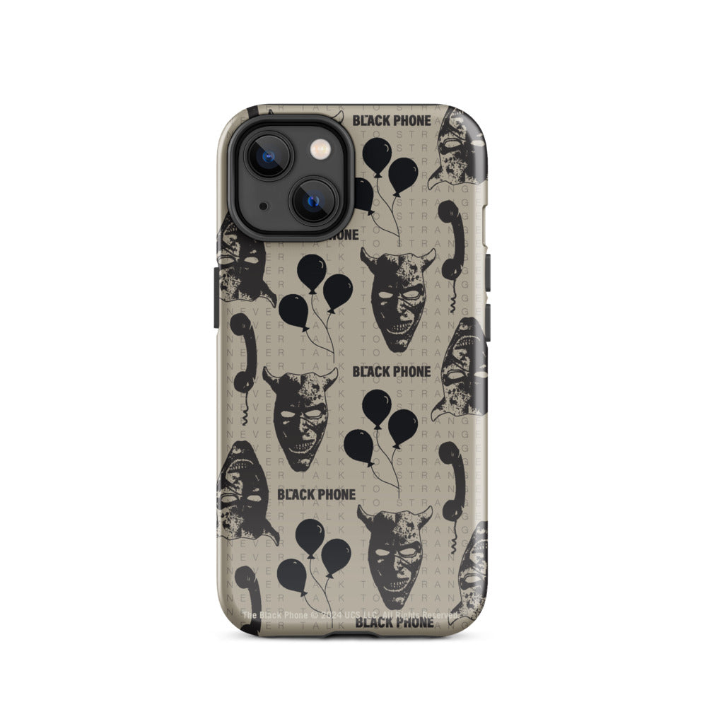 The Black Phone Pattern iPhone Case