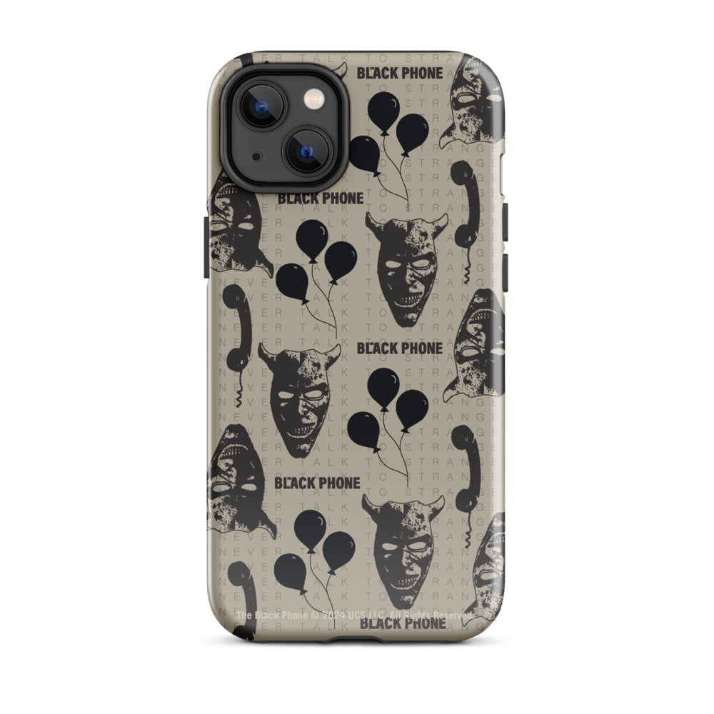 The Black Phone Pattern iPhone Case