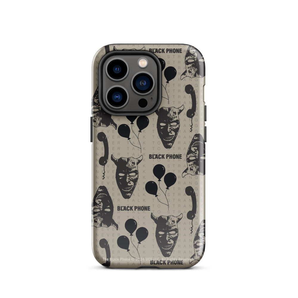 The Black Phone Pattern iPhone Case