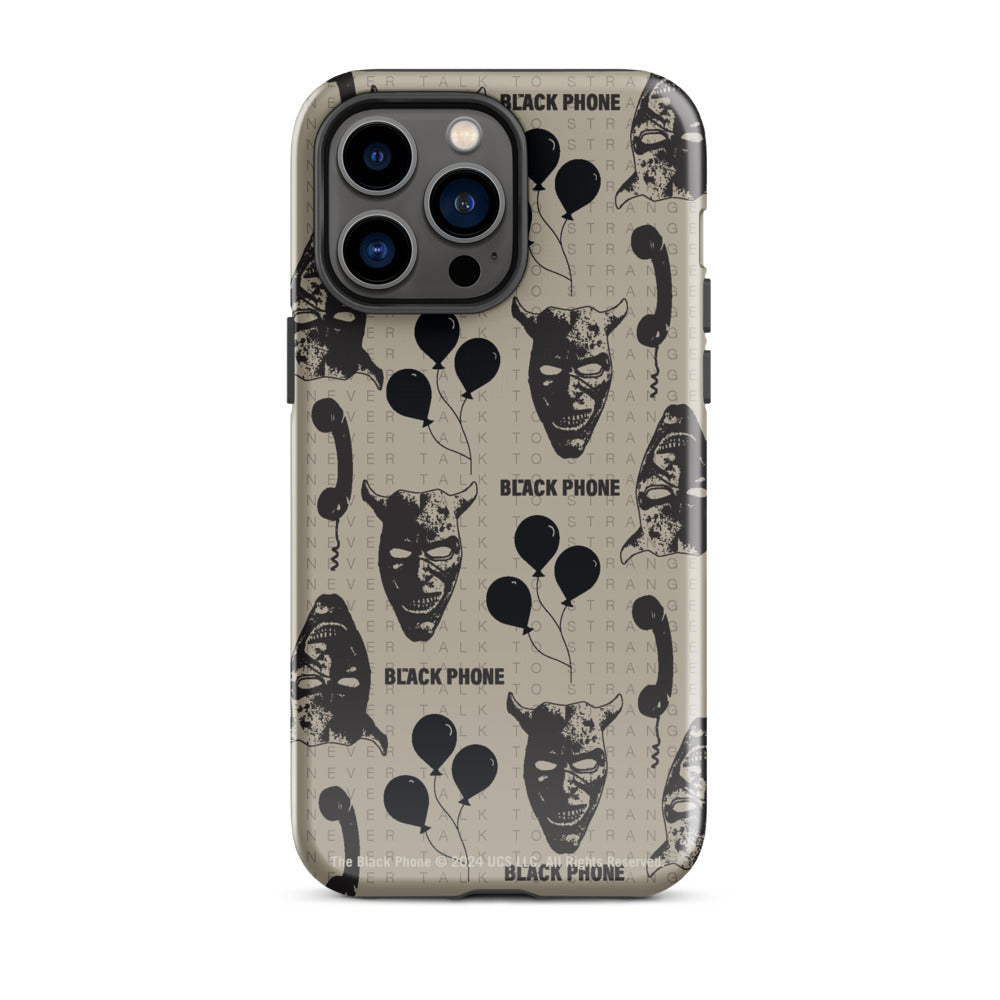 The Black Phone Pattern iPhone Case