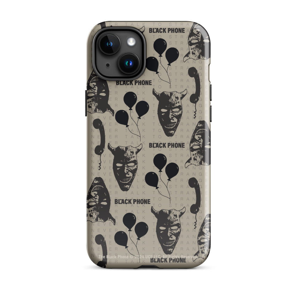 The Black Phone Pattern iPhone Case