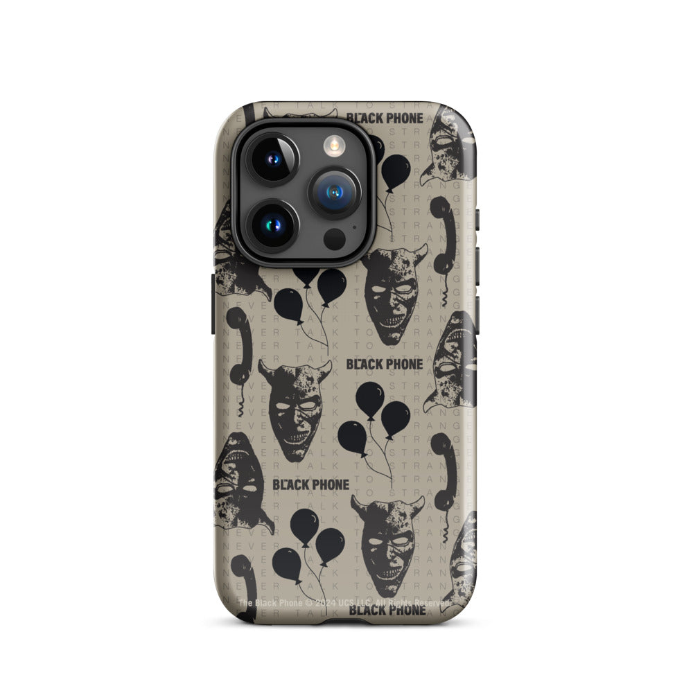 The Black Phone Pattern iPhone Case