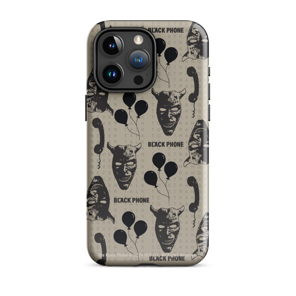 The Black Phone Pattern iPhone Case