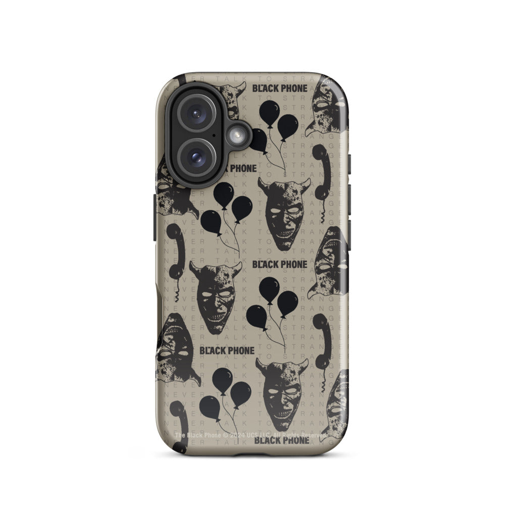 The Black Phone Pattern iPhone Case