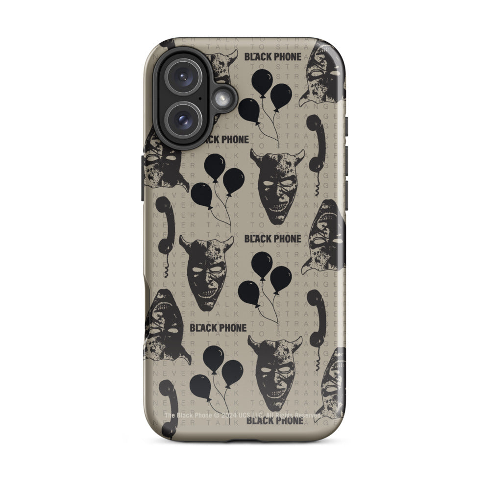 The Black Phone Pattern iPhone Case