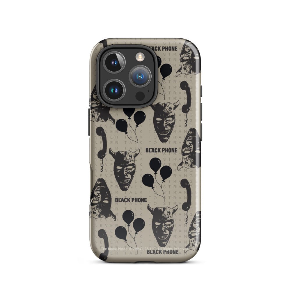 The Black Phone Pattern iPhone Case