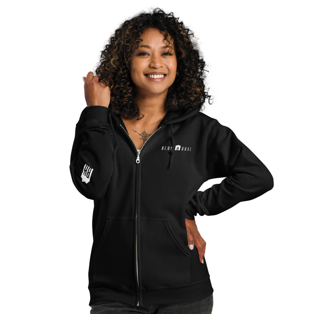 Blumhouse Logo Unisex Zip-Up Hoodie