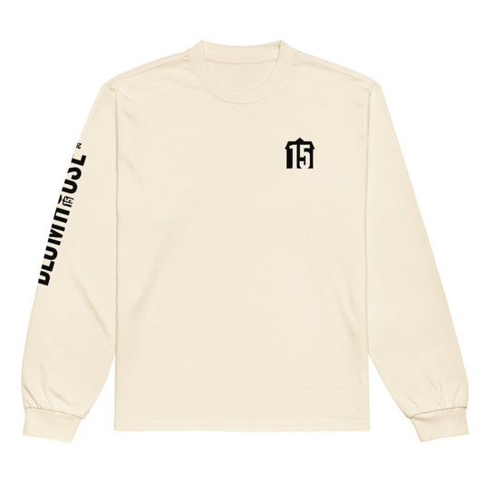 Blumhouse 15th anniversary long sleeve t-shirt - ecru